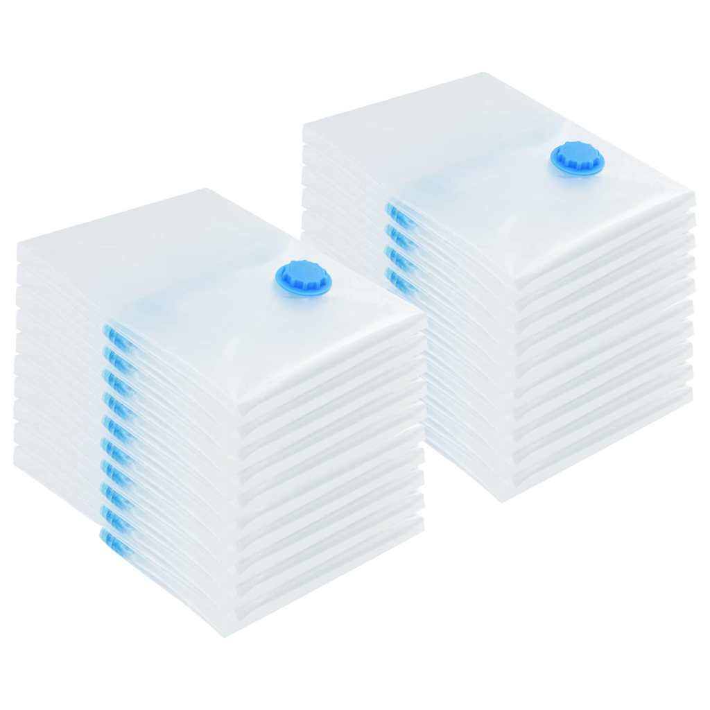 Opslagzakken met opslag 20 pcs Transparant en Blauw 70 x 50 cm is nu te koop bij PeponiXL, paradijselijk wonen!
