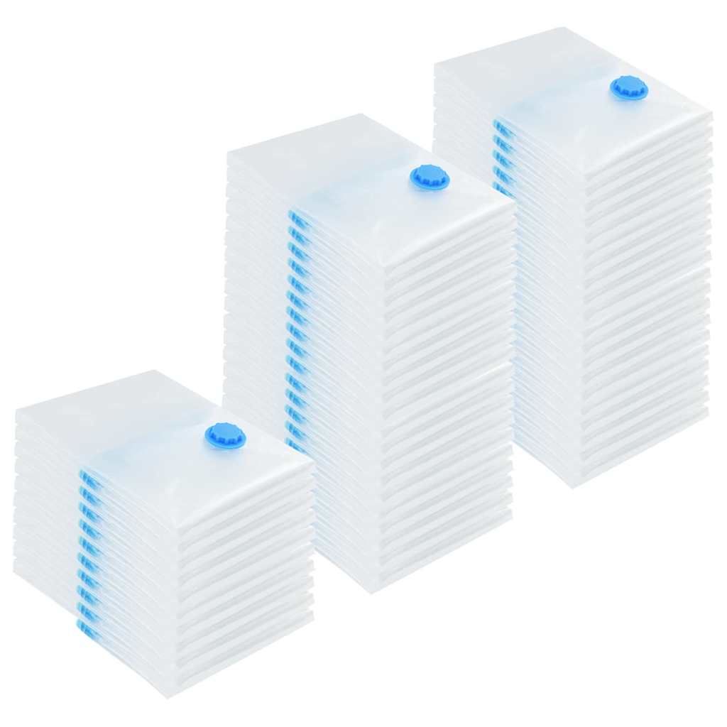 Opslagzakken met opslag 50 pcs Transparant en Blauw 70 x 50 cm is nu te koop bij PeponiXL, paradijselijk wonen!