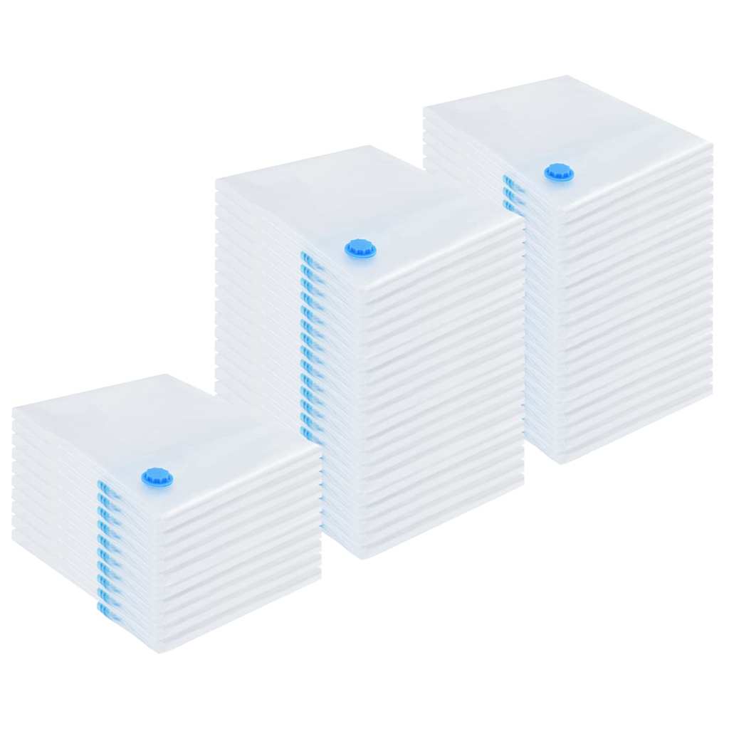 Opslagzakken met opslag 50 pcs Transparant en Blauw 100 x 80 cm is nu te koop bij PeponiXL, paradijselijk wonen!