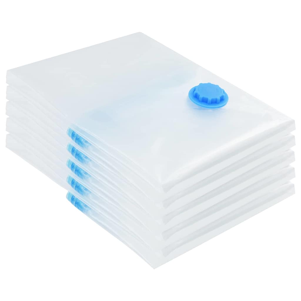 Opslagzakken met opslag 5 pcs Transparant en Blauw 80 x 60 cm is nu te koop bij PeponiXL, paradijselijk wonen!