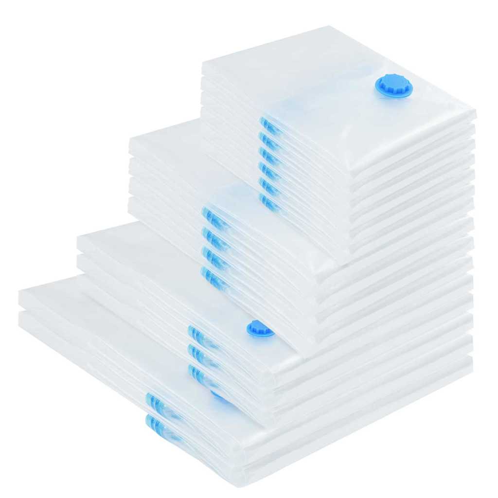 Opslagzakken 15 pcs Transparant en Blauw 130 x 100 cm is nu te koop bij PeponiXL, paradijselijk wonen!