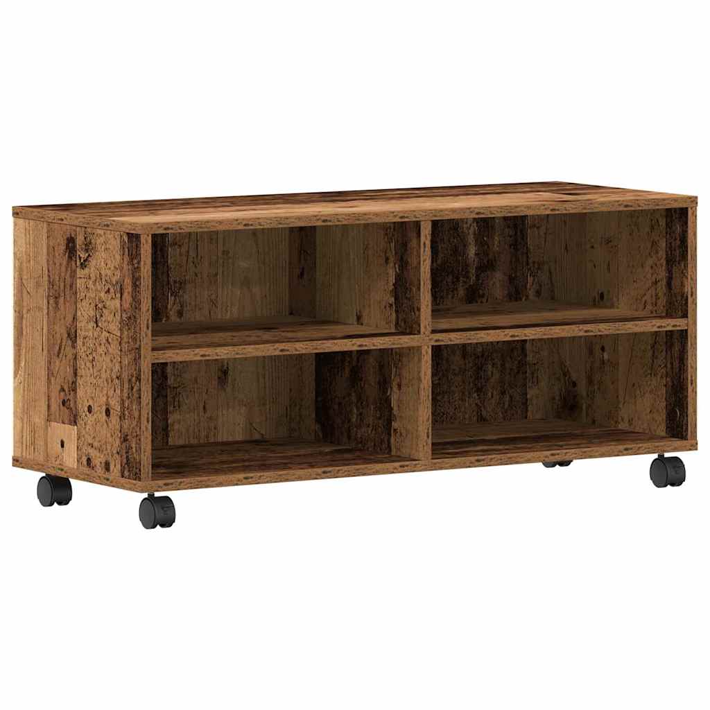 TV-kast Bruin 90 x 35 x 40,5 cm Bewerkt hout is nu te koop bij PeponiXL, paradijselijk wonen!