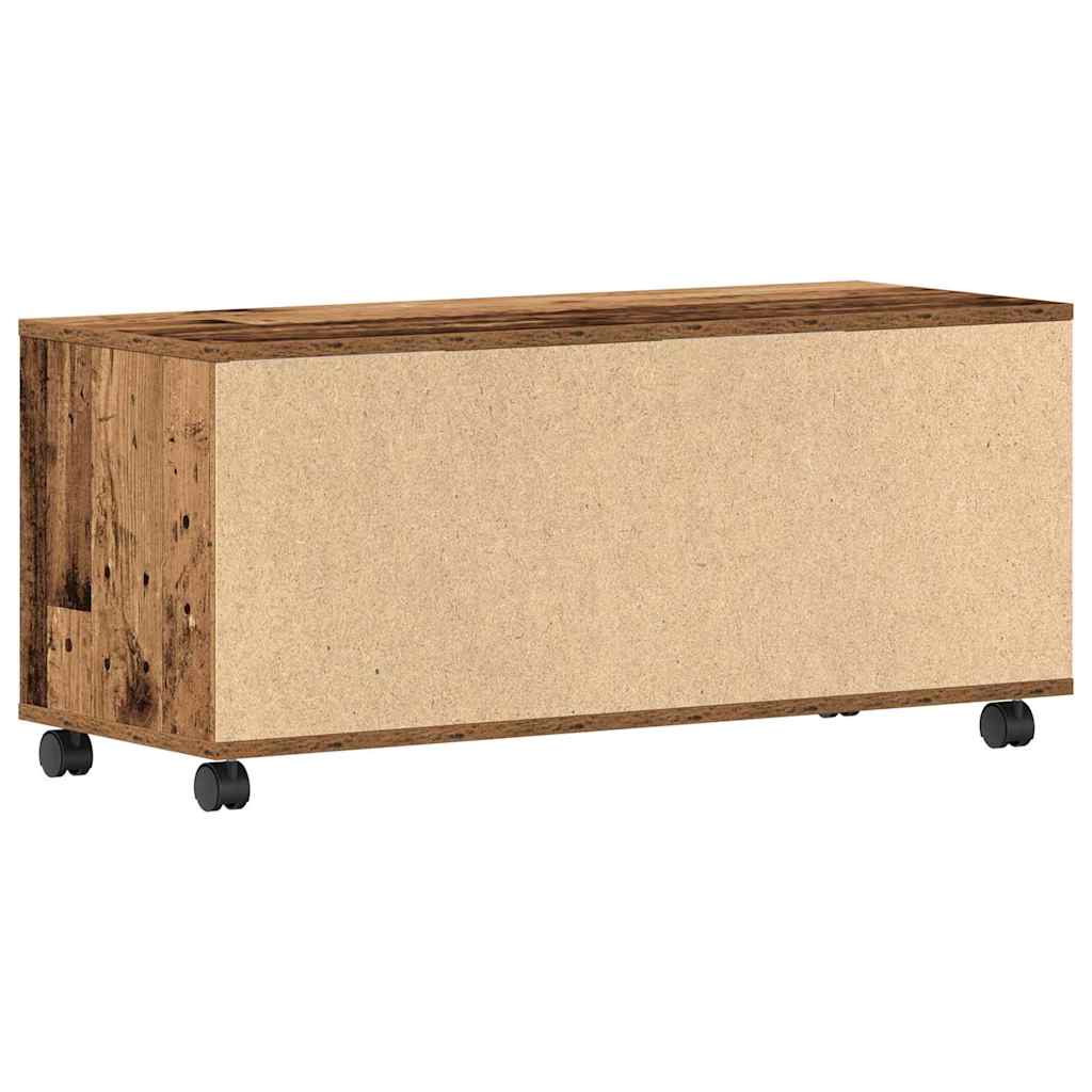 TV-kast Bruin 90 x 35 x 40,5 cm Bewerkt hout is nu te koop bij PeponiXL, paradijselijk wonen!