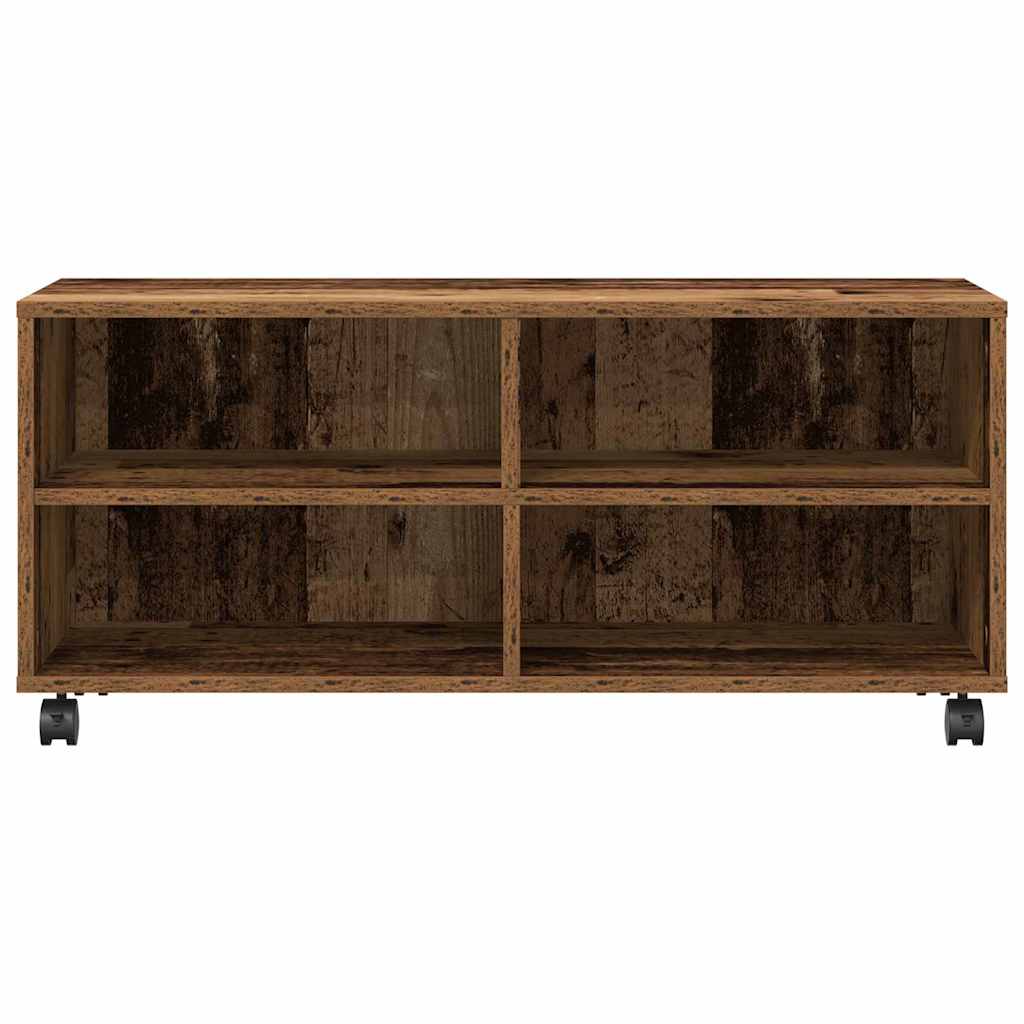 TV-kast Bruin 90 x 35 x 40,5 cm Bewerkt hout is nu te koop bij PeponiXL, paradijselijk wonen!