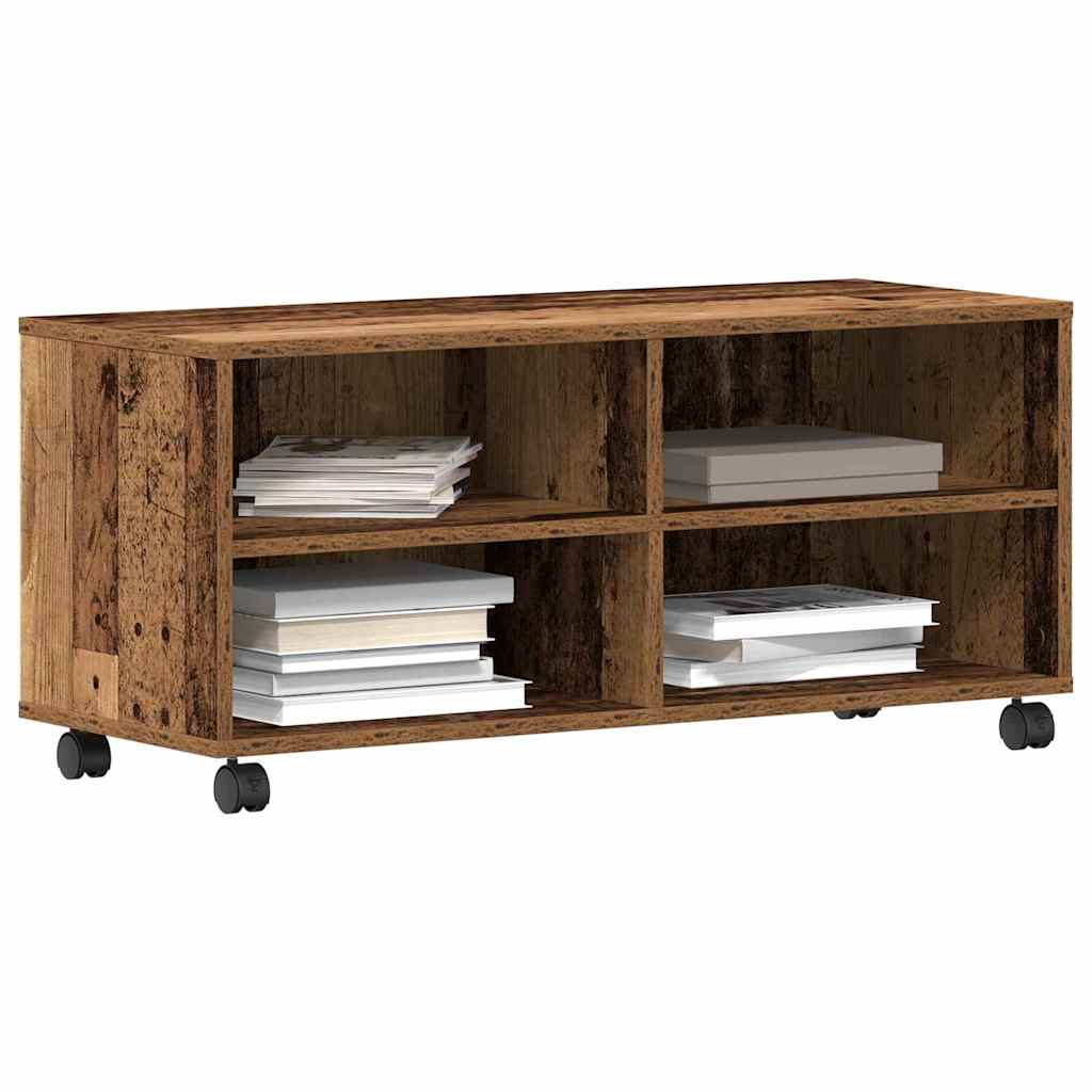 TV-kast Bruin 90 x 35 x 40,5 cm Bewerkt hout is nu te koop bij PeponiXL, paradijselijk wonen!