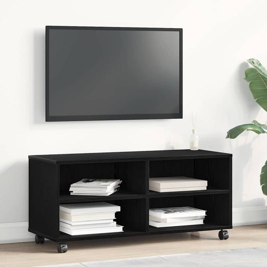 TV-kast Zwart 90 x 35 x 40,5 cm Bewerkt hout is nu te koop bij PeponiXL, paradijselijk wonen!