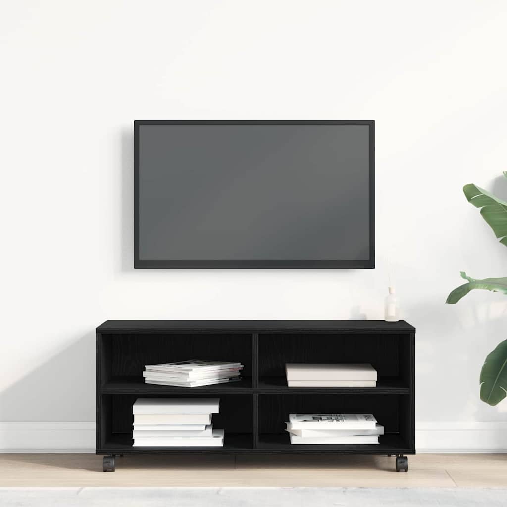 TV-kast Zwart 90 x 35 x 40,5 cm Bewerkt hout is nu te koop bij PeponiXL, paradijselijk wonen!