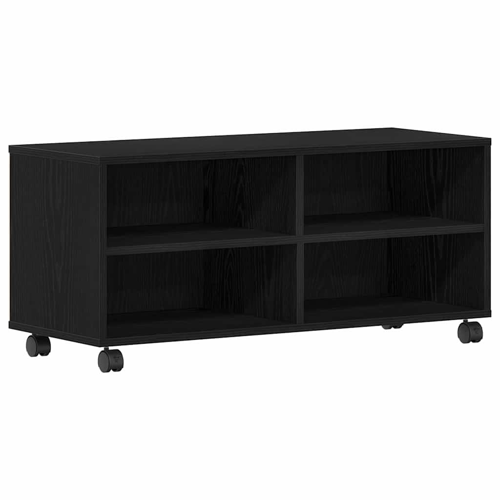 TV-kast Zwart 90 x 35 x 40,5 cm Bewerkt hout is nu te koop bij PeponiXL, paradijselijk wonen!