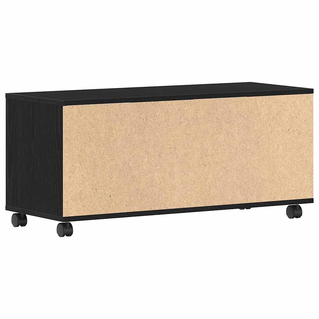 TV-kast Zwart 90 x 35 x 40,5 cm Bewerkt hout is nu te koop bij PeponiXL, paradijselijk wonen!