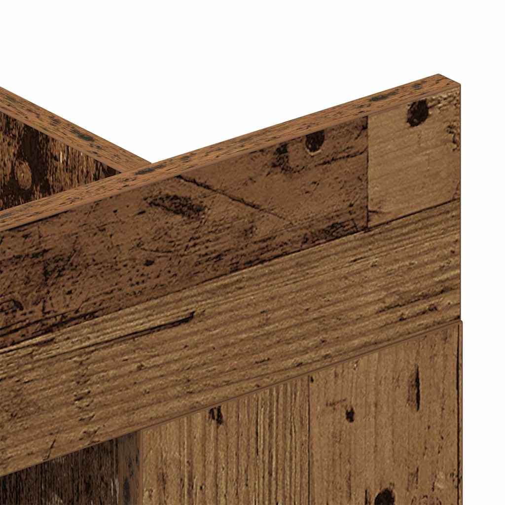 TV-kast Wandgemonteerd Oud hout 152 x 22 x 113 cm Bewerkt hout is nu te koop bij PeponiXL, paradijselijk wonen!