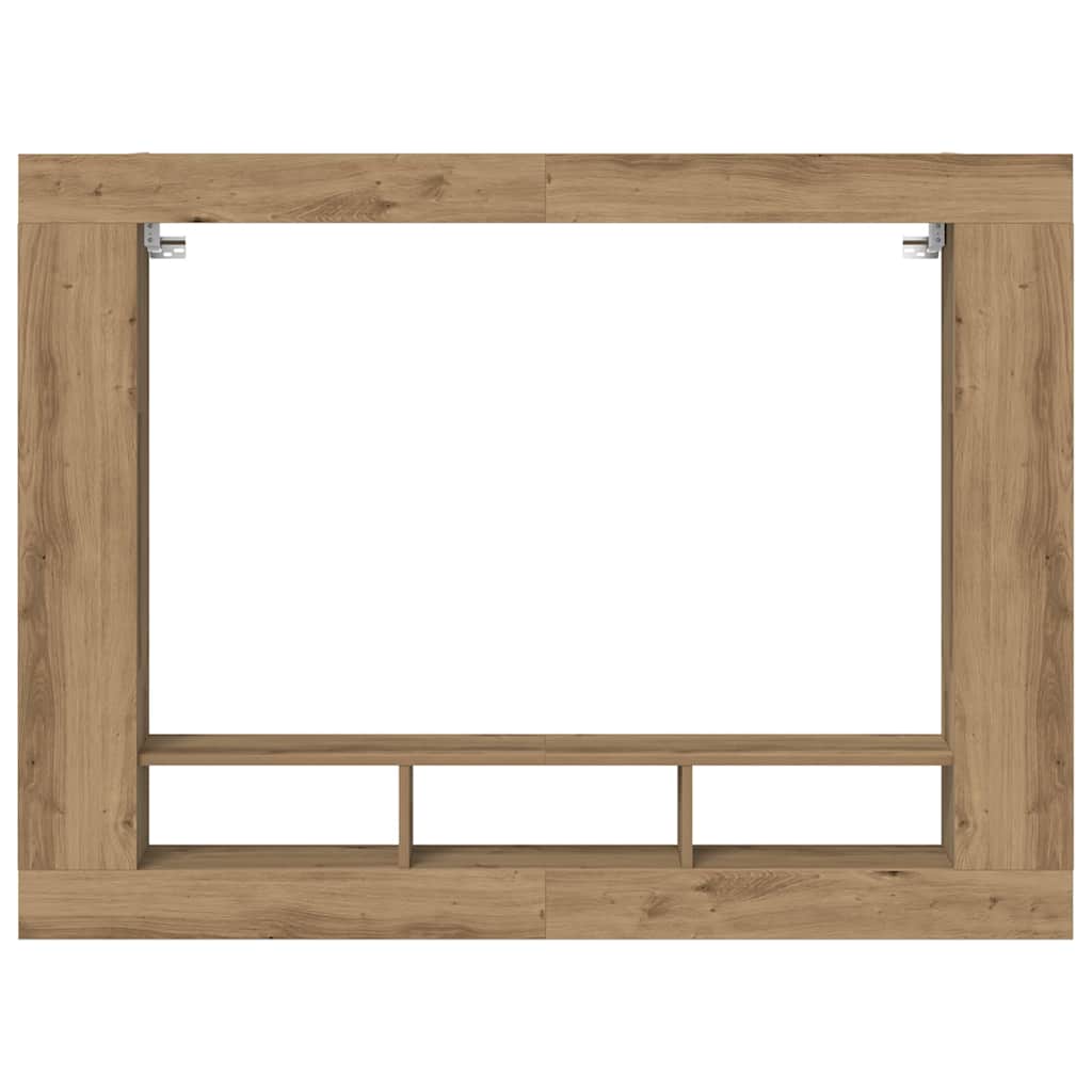 TV-kast artisanaal eikenkleurig 152 x 22 x 113 cm Bewerkt hout is nu te koop bij PeponiXL, paradijselijk wonen!