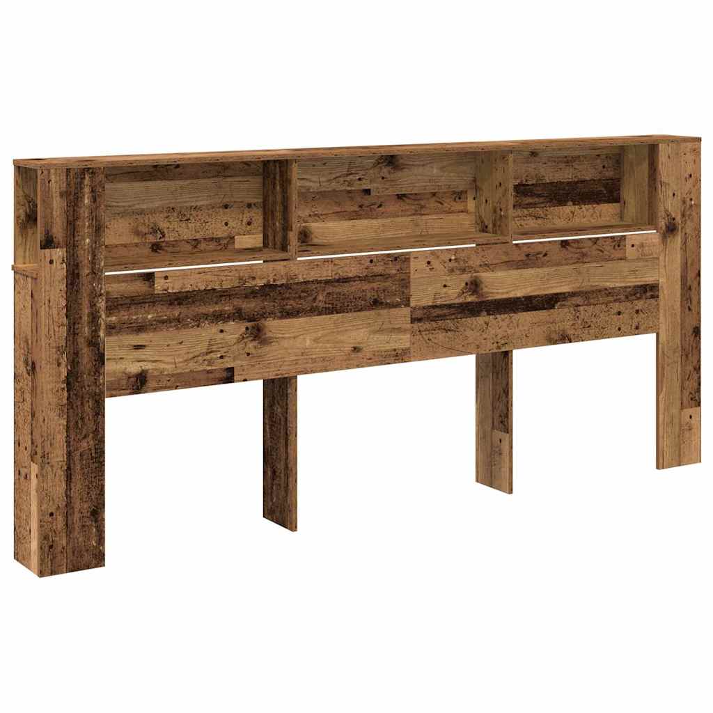 Hoofdeinde kas Oudhout 220 x 18,5 x 102,5 cm Bewerkt hout is nu te koop bij PeponiXL, paradijselijk wonen!