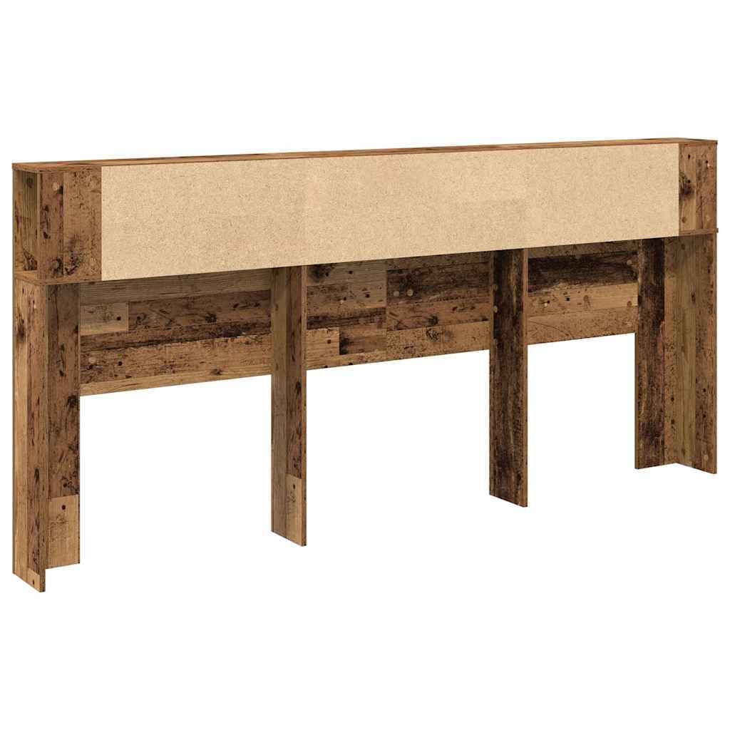 Hoofdeinde kas Oudhout 220 x 18,5 x 102,5 cm Bewerkt hout is nu te koop bij PeponiXL, paradijselijk wonen!