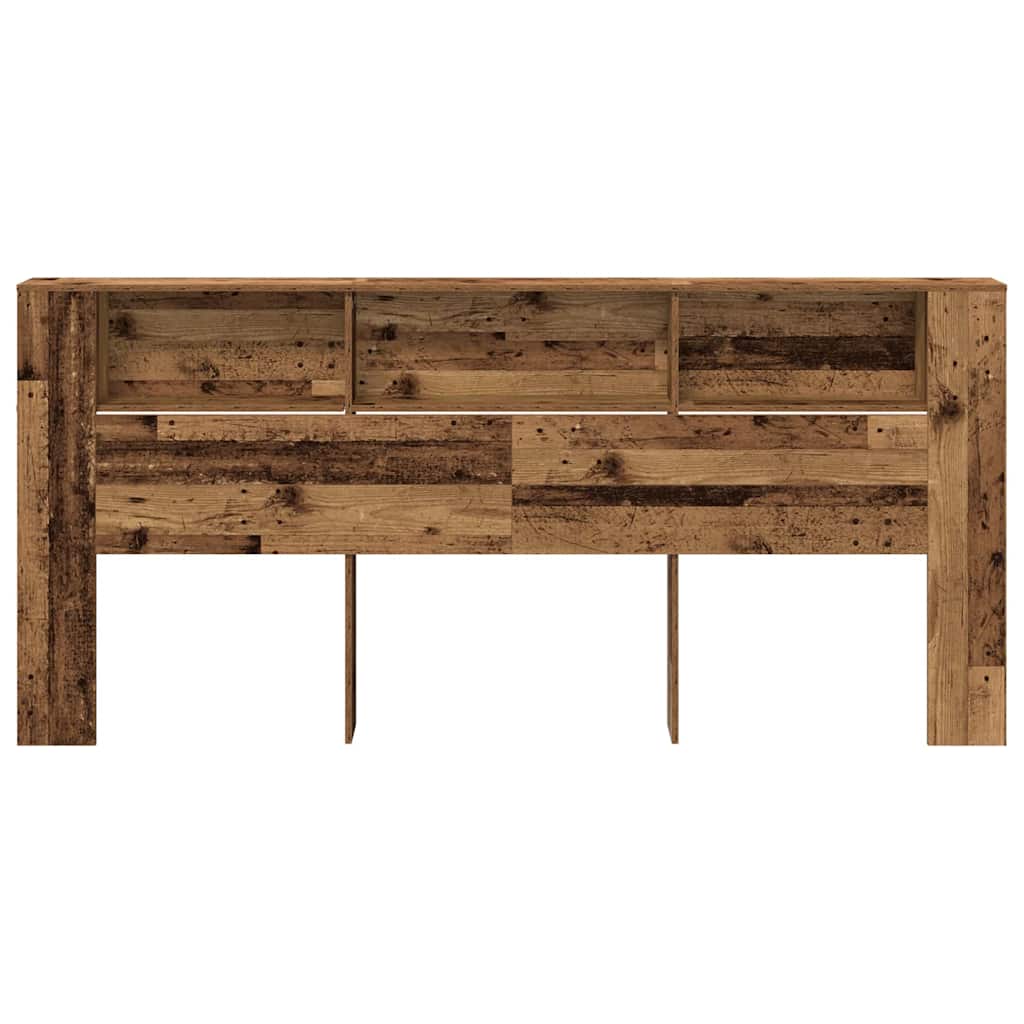 Hoofdeinde kas Oudhout 220 x 18,5 x 102,5 cm Bewerkt hout is nu te koop bij PeponiXL, paradijselijk wonen!
