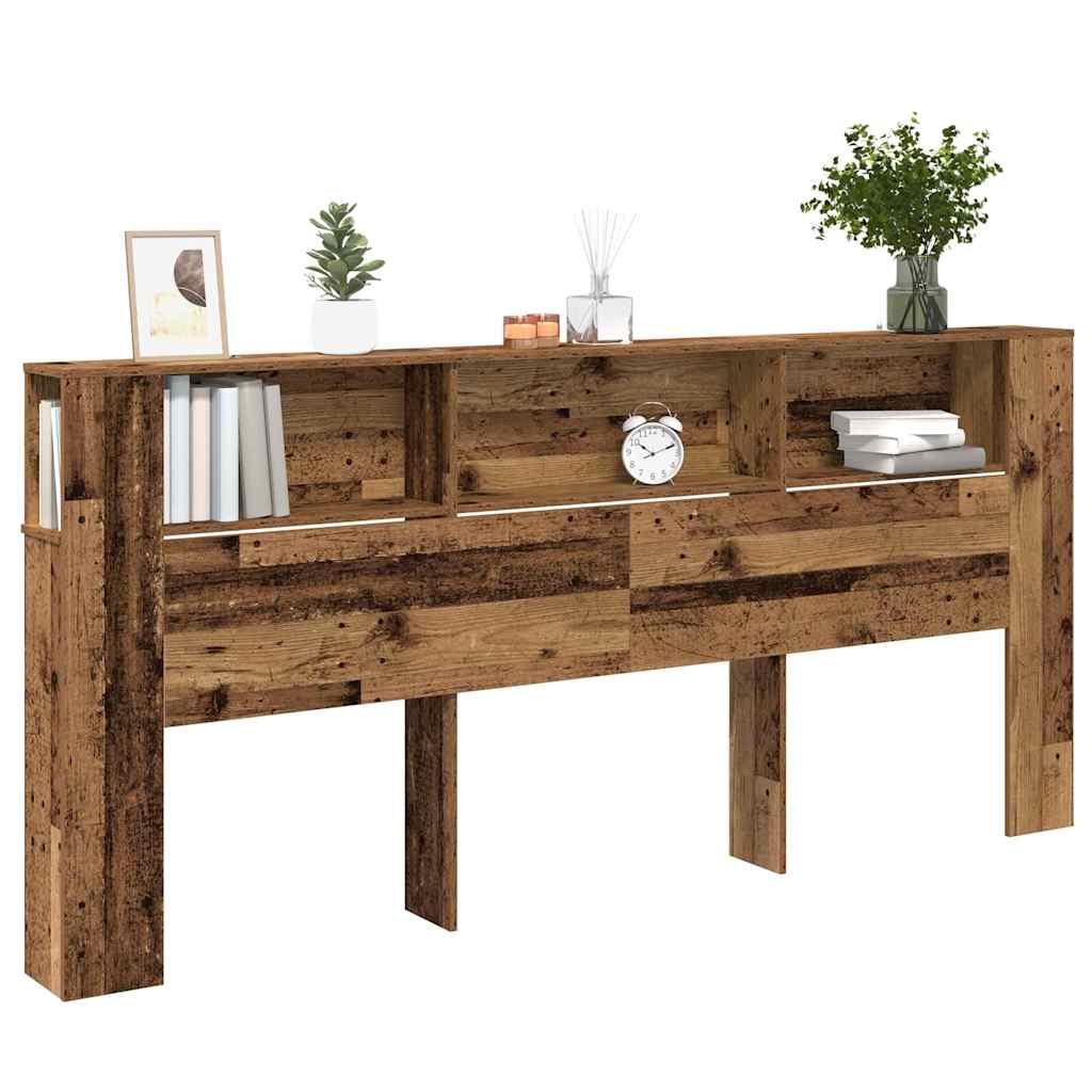 Hoofdeinde kas Oudhout 220 x 18,5 x 102,5 cm Bewerkt hout is nu te koop bij PeponiXL, paradijselijk wonen!