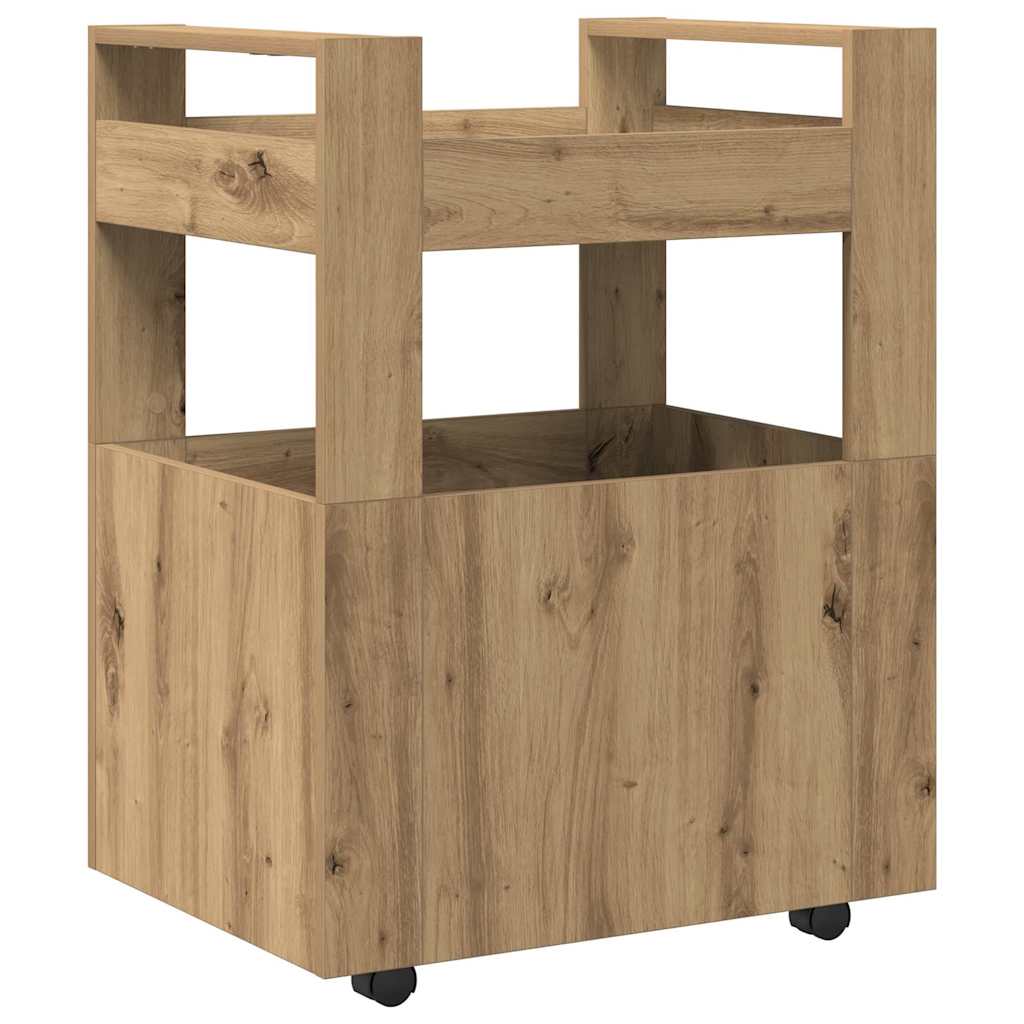 Keuken Trolley artisanaal eikenkleurig 60 x 45 x 80 cm is nu te koop bij PeponiXL, paradijselijk wonen!
