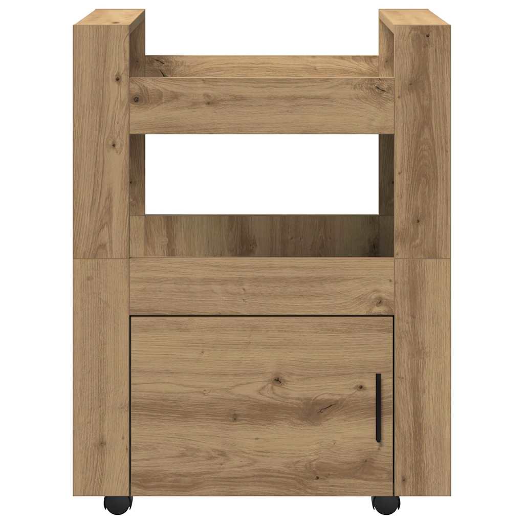 Keuken Trolley artisanaal eikenkleurig 60 x 45 x 80 cm is nu te koop bij PeponiXL, paradijselijk wonen!