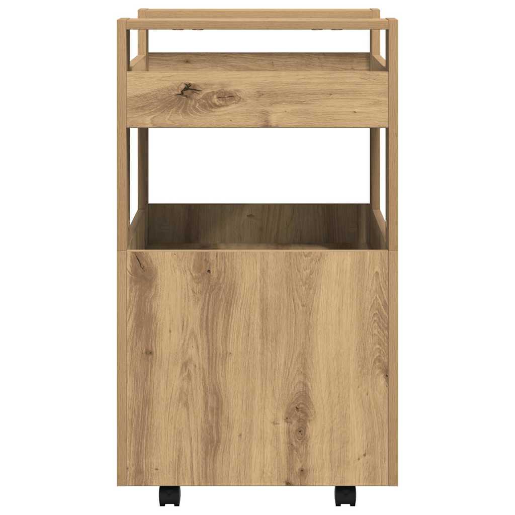 Keuken Trolley artisanaal eikenkleurig 60 x 45 x 80 cm is nu te koop bij PeponiXL, paradijselijk wonen!
