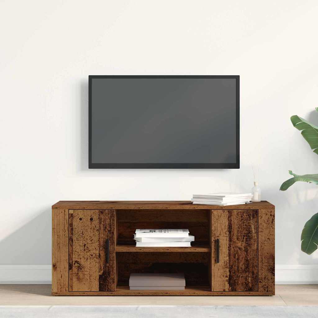 TV-kast Oud hout 100 x 35 x 40 cm Bewerkt hout is nu te koop bij PeponiXL, paradijselijk wonen!