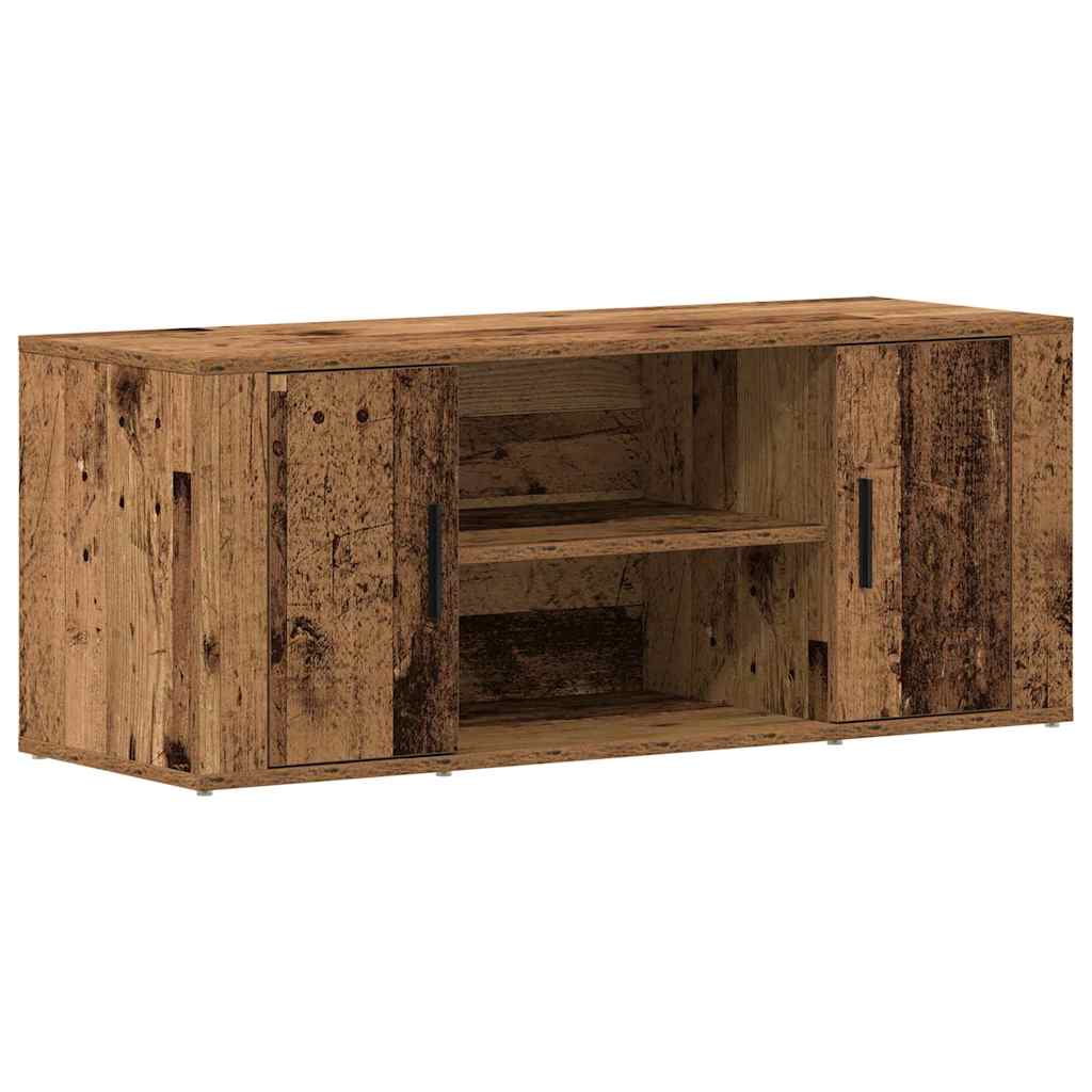 TV-kast Oud hout 100 x 35 x 40 cm Bewerkt hout is nu te koop bij PeponiXL, paradijselijk wonen!
