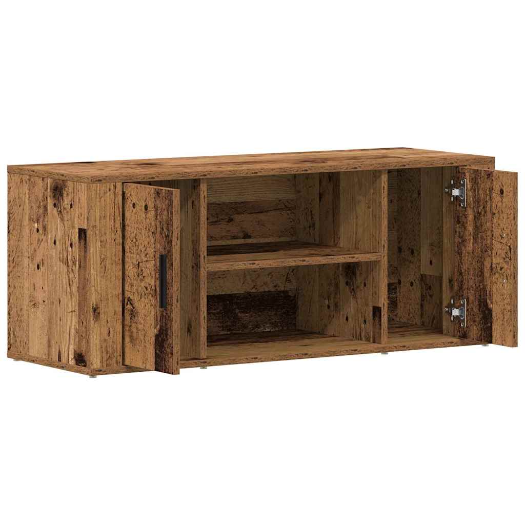 TV-kast Oud hout 100 x 35 x 40 cm Bewerkt hout is nu te koop bij PeponiXL, paradijselijk wonen!