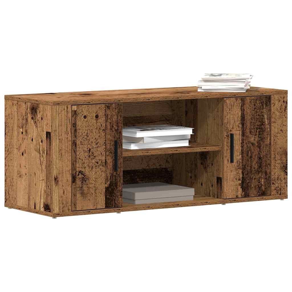 TV-kast Oud hout 100 x 35 x 40 cm Bewerkt hout is nu te koop bij PeponiXL, paradijselijk wonen!