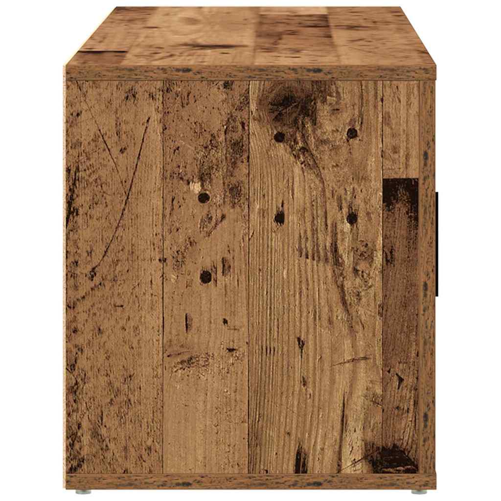 TV-kast Oud hout 100 x 35 x 40 cm Bewerkt hout is nu te koop bij PeponiXL, paradijselijk wonen!