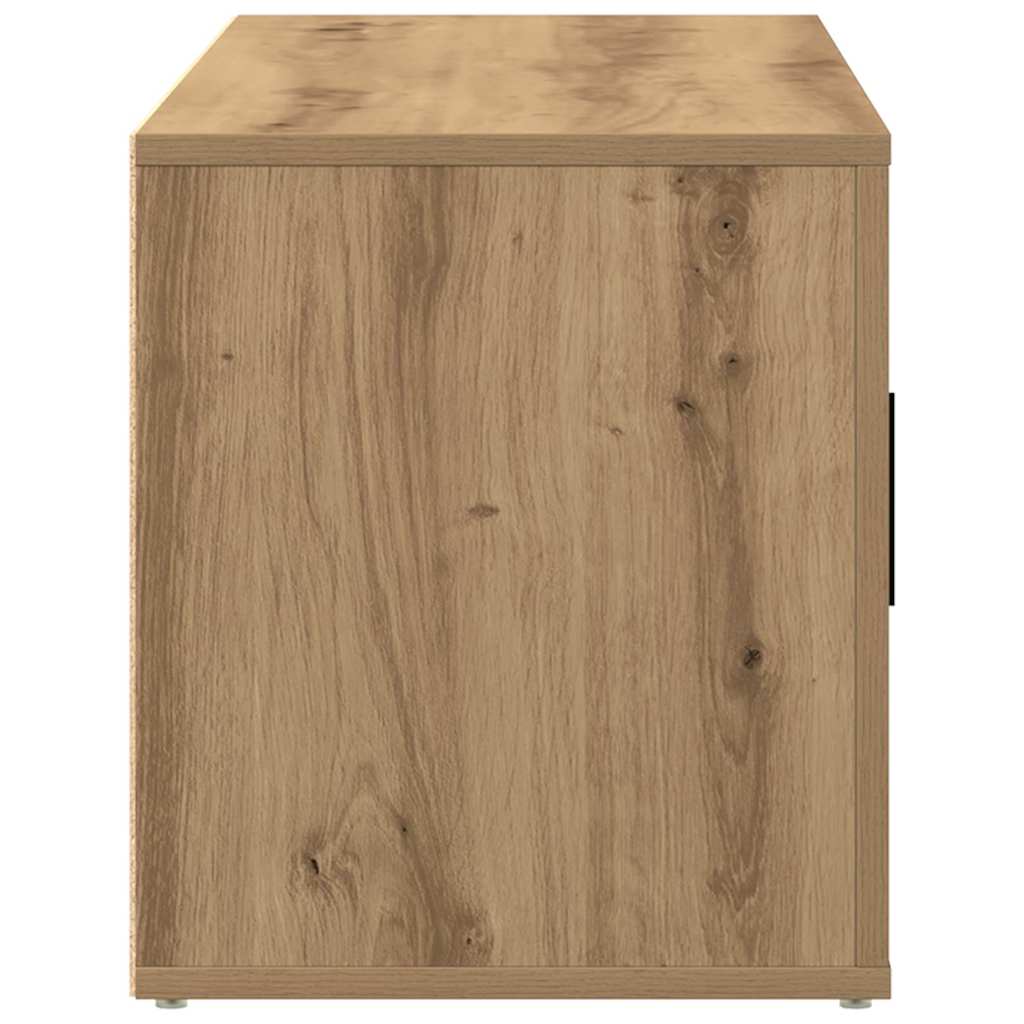 TV-kast artisanaal eikenkleurig 100 x 35 x 40 cm Bewerkt hout is nu te koop bij PeponiXL, paradijselijk wonen!