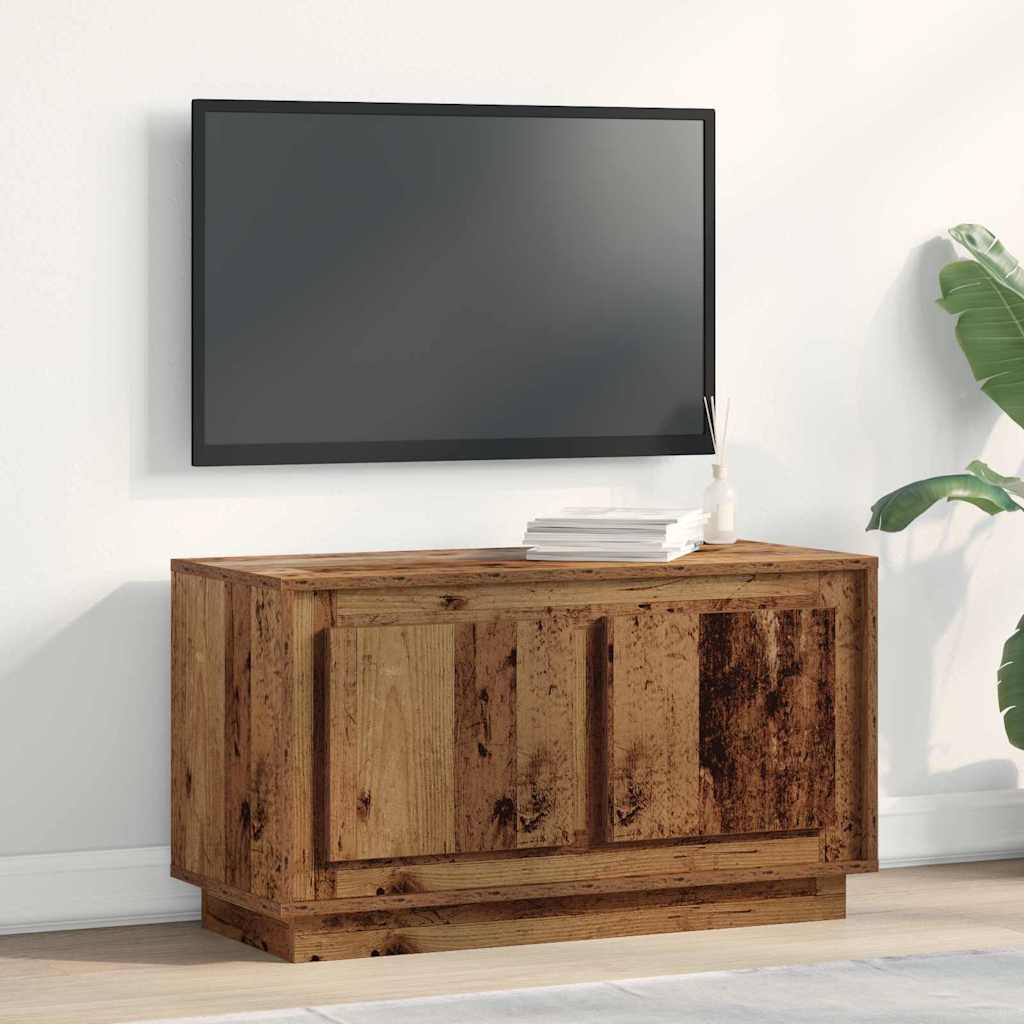 TV-kast Oud hout 80 x 35 x 45 cm Bewerkt hout is nu te koop bij PeponiXL, paradijselijk wonen!