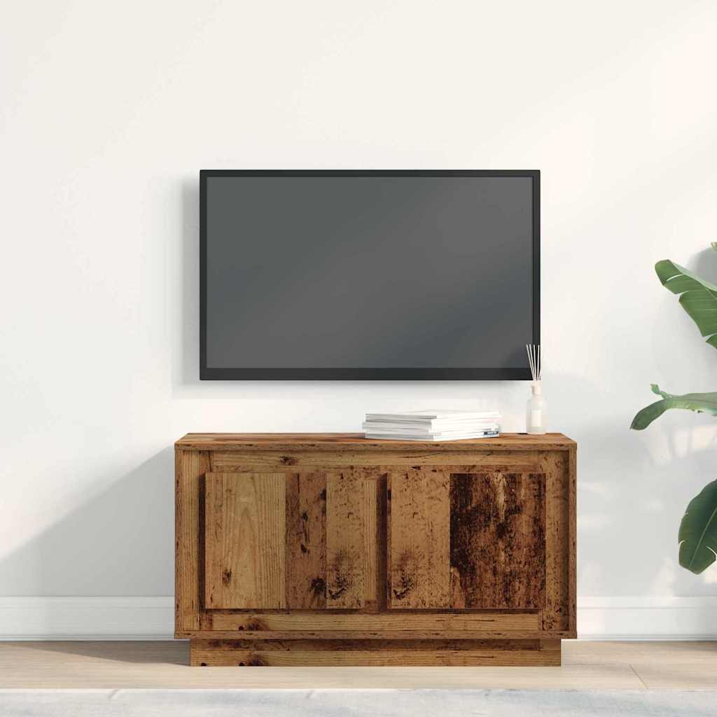 TV-kast Oud hout 80 x 35 x 45 cm Bewerkt hout is nu te koop bij PeponiXL, paradijselijk wonen!