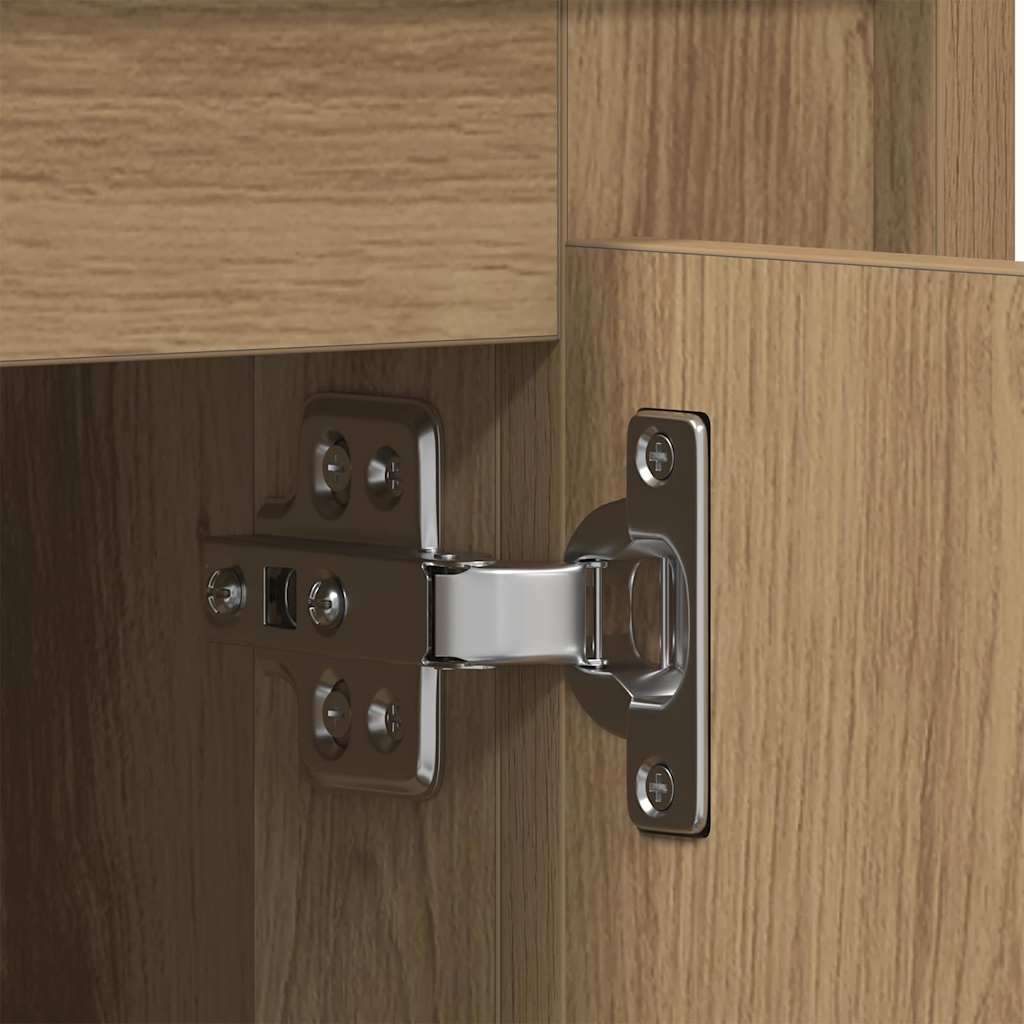 TV-kast artisanaal eikenkleurig 80 x 35 x 45 cm Bewerkt hout is nu te koop bij PeponiXL, paradijselijk wonen!