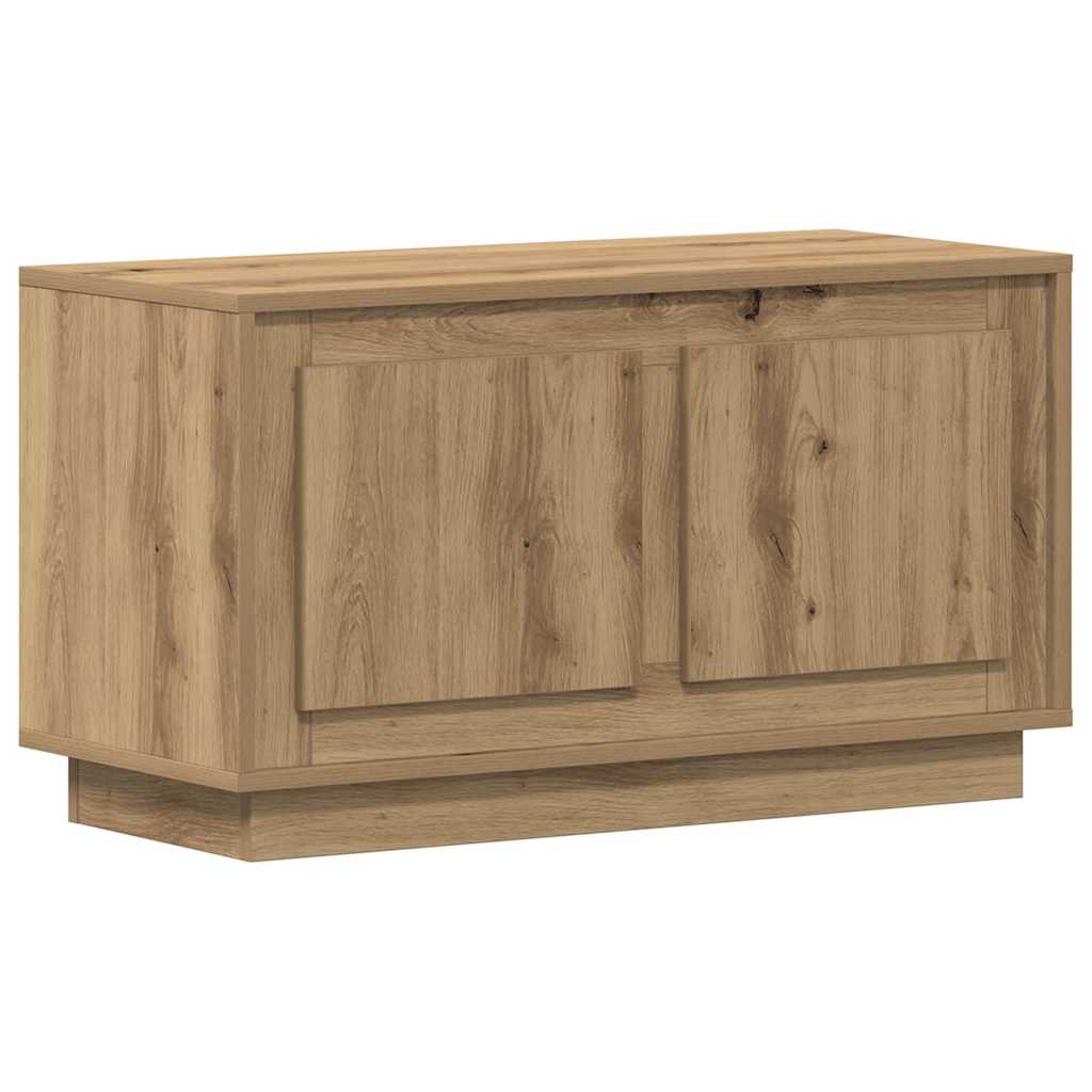 TV-kast artisanaal eikenkleurig 80 x 35 x 45 cm Bewerkt hout is nu te koop bij PeponiXL, paradijselijk wonen!