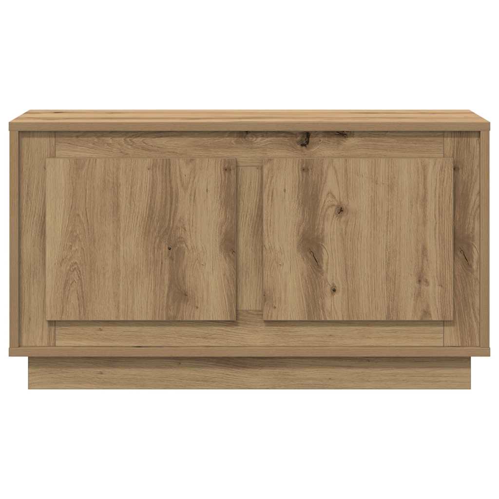 TV-kast artisanaal eikenkleurig 80 x 35 x 45 cm Bewerkt hout is nu te koop bij PeponiXL, paradijselijk wonen!