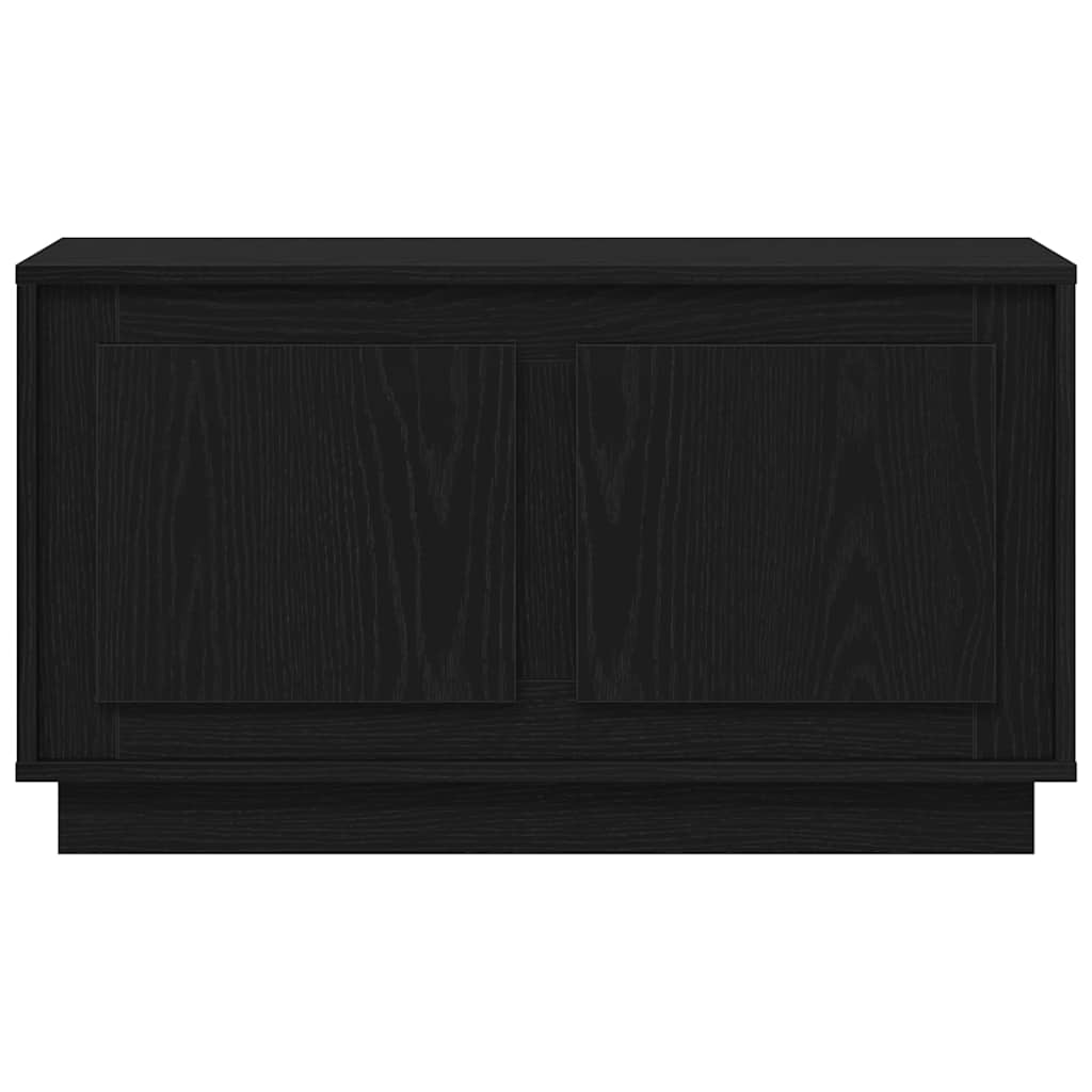 TV-kast Zwart eiken 80 x 35 x 45 cm Bewerkt hout is nu te koop bij PeponiXL, paradijselijk wonen!