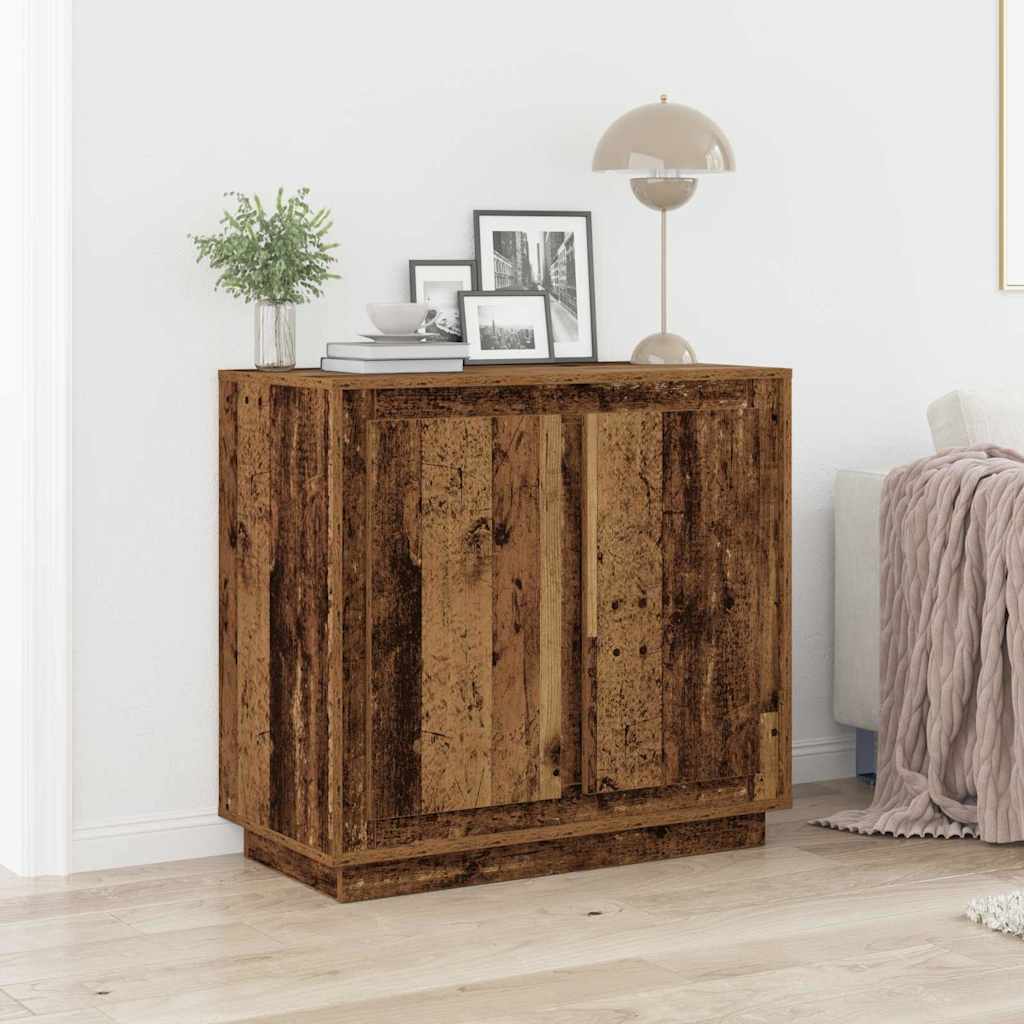 Dressoir Oudhout 80 x 40 x 75 cm Bewerkt hout is nu te koop bij PeponiXL, paradijselijk wonen!