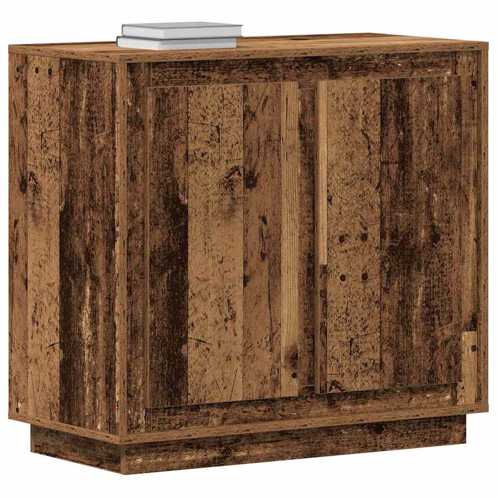 Dressoir Oudhout 80 x 40 x 75 cm Bewerkt hout is nu te koop bij PeponiXL, paradijselijk wonen!