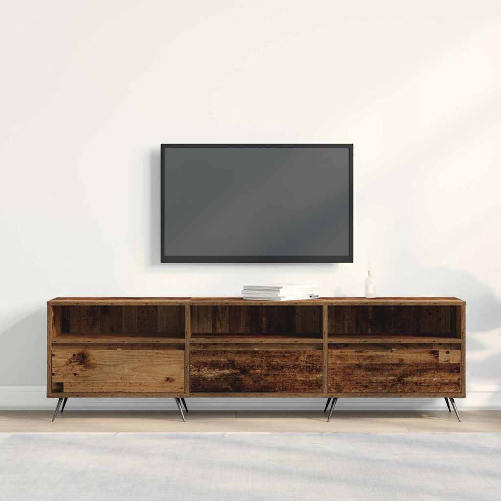 TV-kast Oud hout 150 x 30 x 44,5 cm Bewerkt hout is nu te koop bij PeponiXL, paradijselijk wonen!