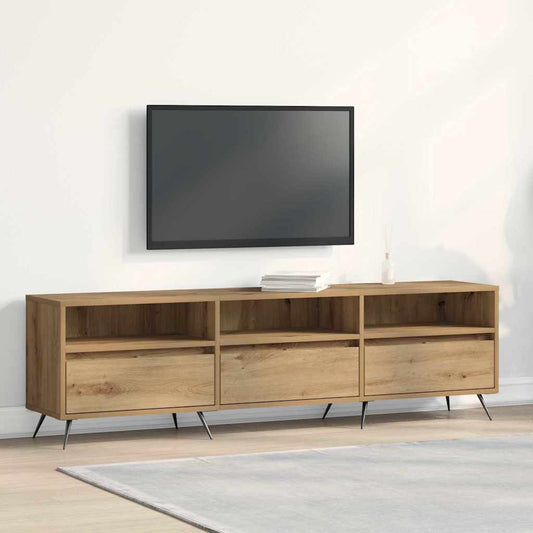 TV-kast artisanaal eikenkleurig 150 x 30 x 44,5 cm Bewerkt hout is nu te koop bij PeponiXL, paradijselijk wonen!