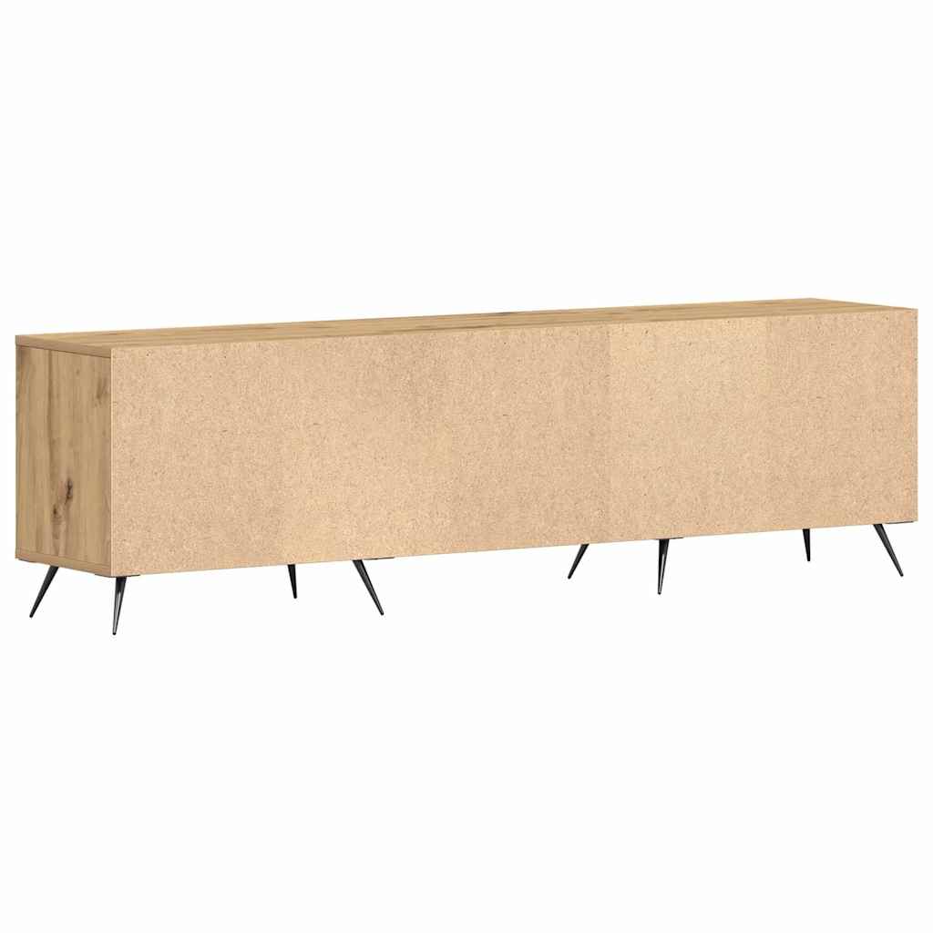TV-kast artisanaal eikenkleurig 150 x 30 x 44,5 cm Bewerkt hout is nu te koop bij PeponiXL, paradijselijk wonen!