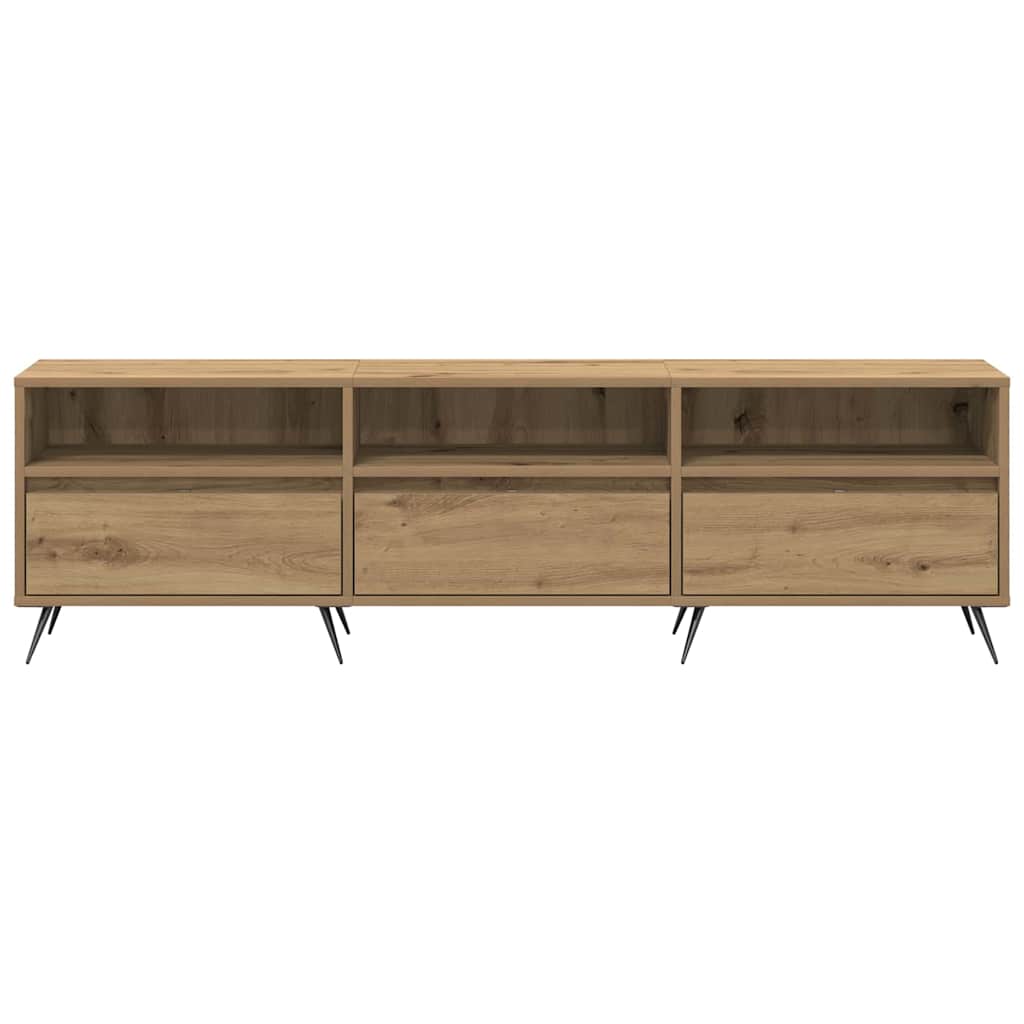 TV-kast artisanaal eikenkleurig 150 x 30 x 44,5 cm Bewerkt hout is nu te koop bij PeponiXL, paradijselijk wonen!