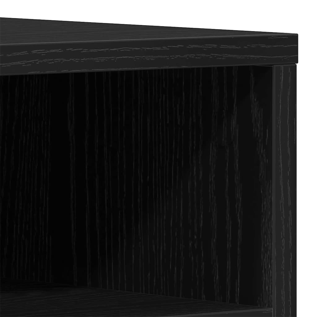 TV-kast Zwart eiken 150 x 30 x 44,5 cm Bewerkt hout is nu te koop bij PeponiXL, paradijselijk wonen!
