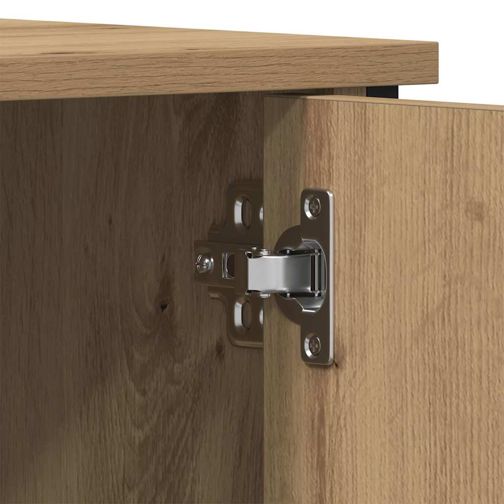 TV-kast artisanaal eikenkleurig 100 x 40 x 50 cm Bewerkt hout is nu te koop bij PeponiXL, paradijselijk wonen!