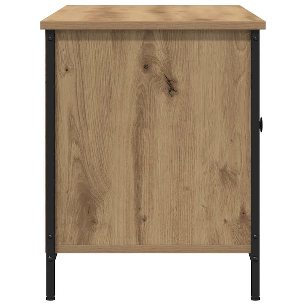 TV-kast artisanaal eikenkleurig 100 x 40 x 50 cm Bewerkt hout is nu te koop bij PeponiXL, paradijselijk wonen!