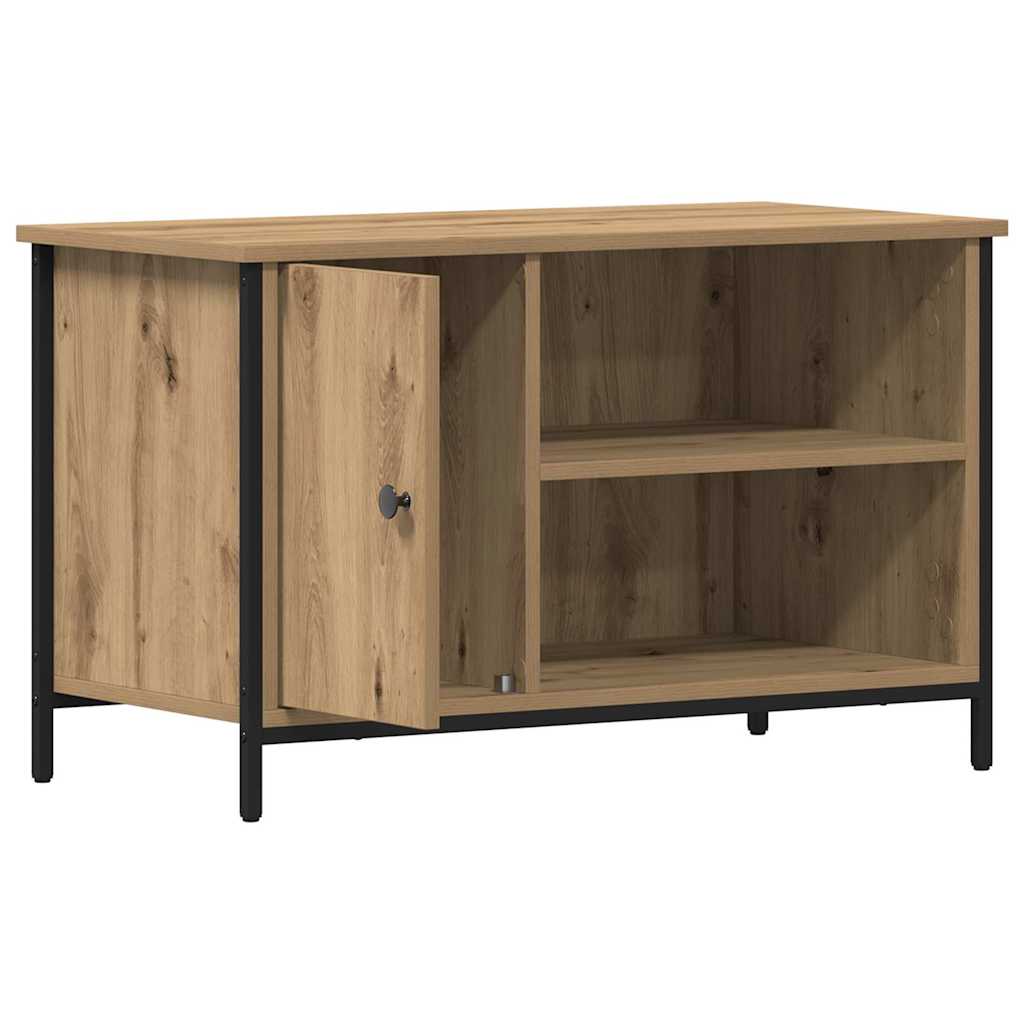TV-kast artisanaal eikenkleurig 80 x 40 x 50 cm Bewerkt hout is nu te koop bij PeponiXL, paradijselijk wonen!