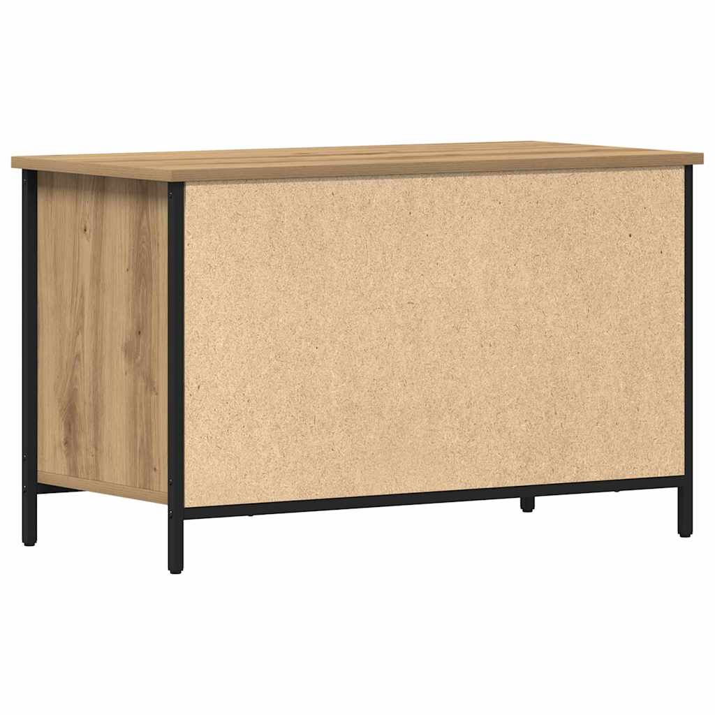 TV-kast artisanaal eikenkleurig 80 x 40 x 50 cm Bewerkt hout is nu te koop bij PeponiXL, paradijselijk wonen!