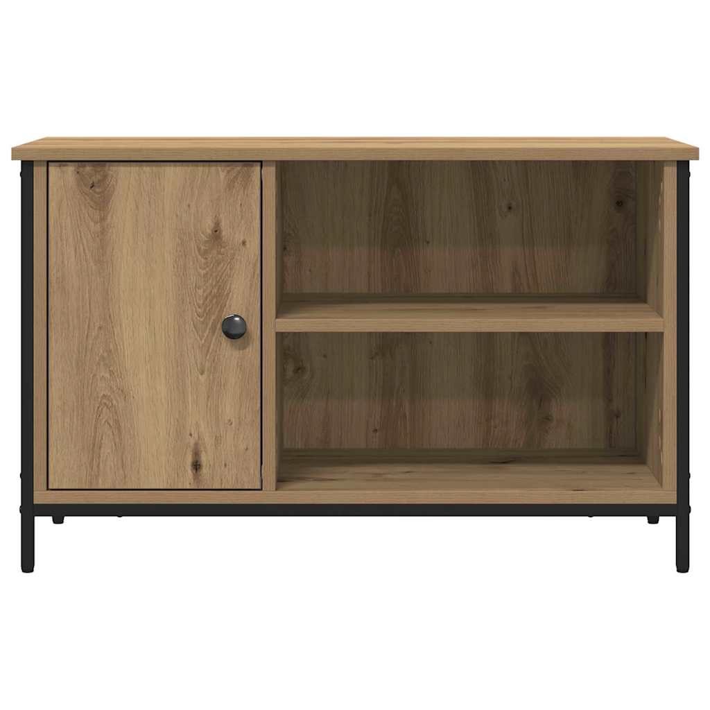 TV-kast artisanaal eikenkleurig 80 x 40 x 50 cm Bewerkt hout is nu te koop bij PeponiXL, paradijselijk wonen!