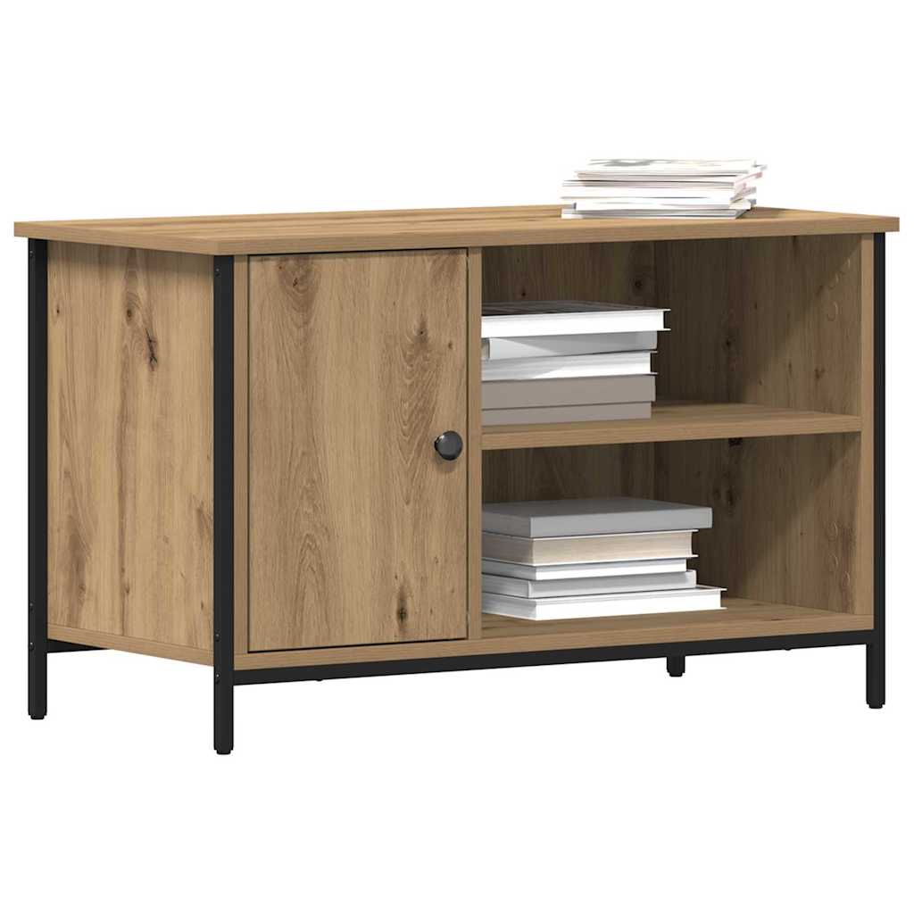 TV-kast artisanaal eikenkleurig 80 x 40 x 50 cm Bewerkt hout is nu te koop bij PeponiXL, paradijselijk wonen!