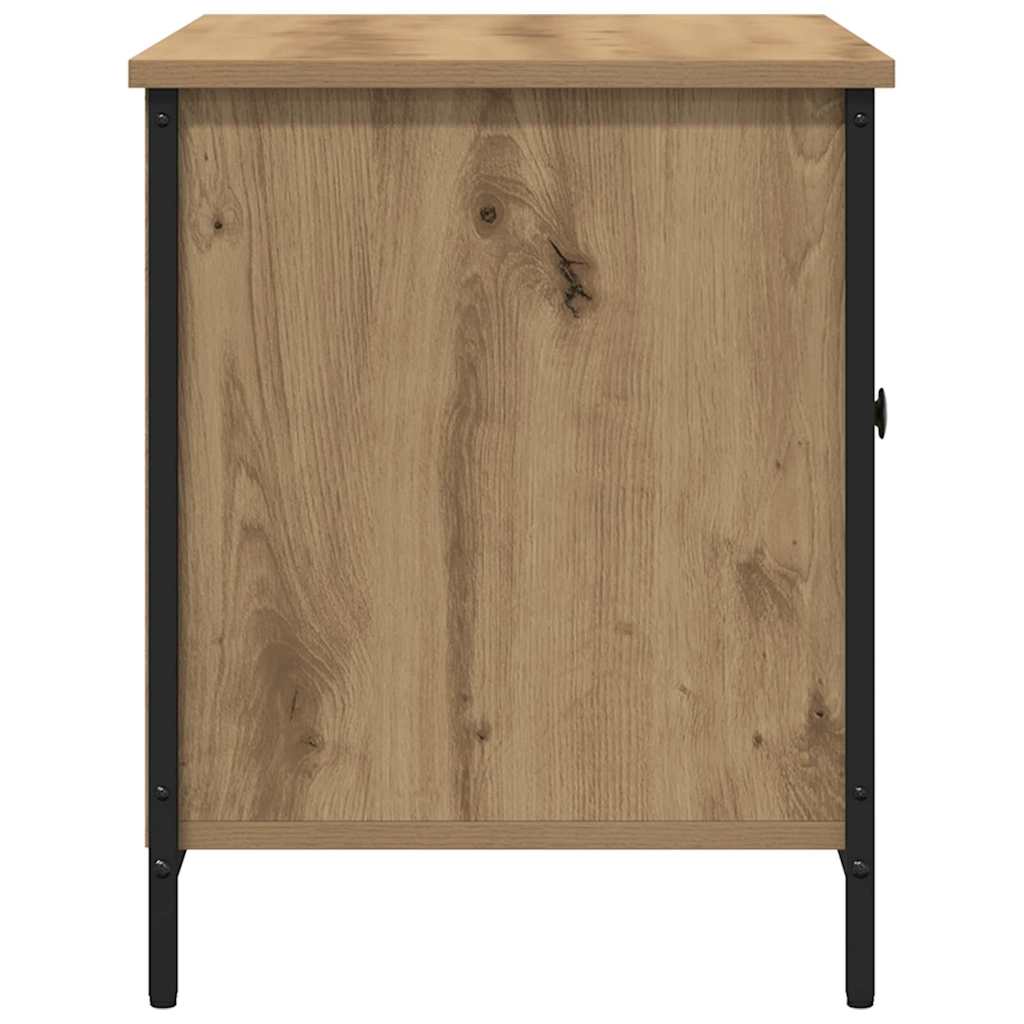 TV-kast artisanaal eikenkleurig 80 x 40 x 50 cm Bewerkt hout is nu te koop bij PeponiXL, paradijselijk wonen!