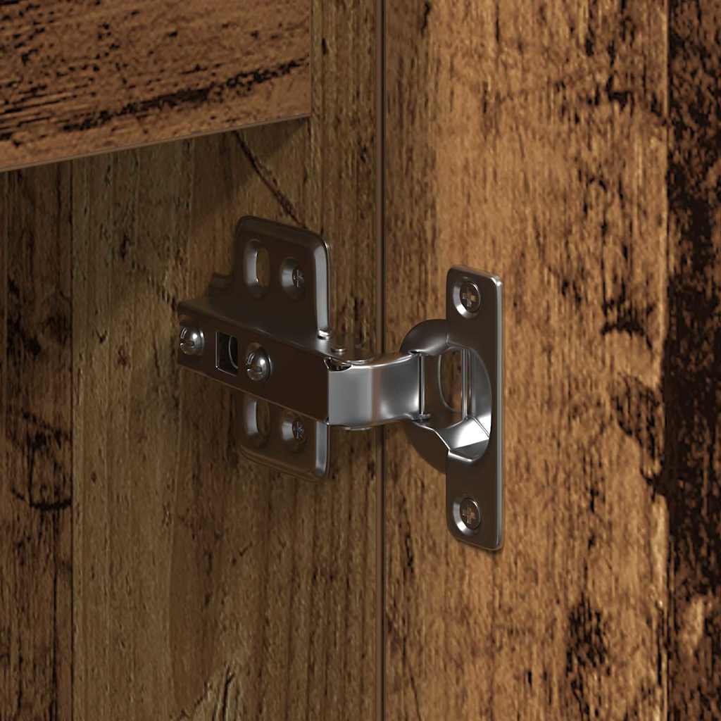 Dressoir met lade Oudhout 101,5 x 35 x 70 cm Bewerkt hout is nu te koop bij PeponiXL, paradijselijk wonen!