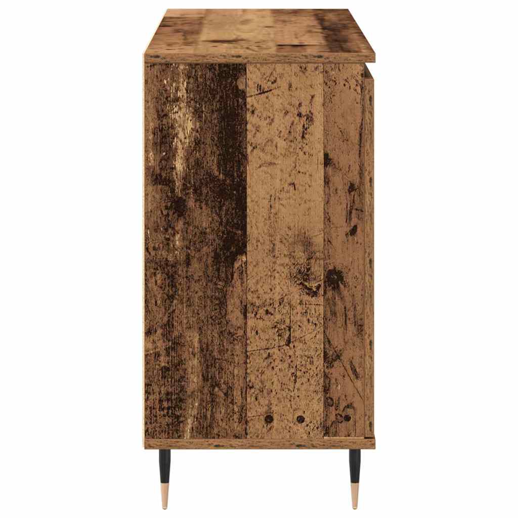 Dressoir met lade Oudhout 101,5 x 35 x 70 cm Bewerkt hout is nu te koop bij PeponiXL, paradijselijk wonen!